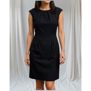 Pendleton Virgin Wool Dress Womens 8 Cap Sleeve Career Minimalist Capsule USA